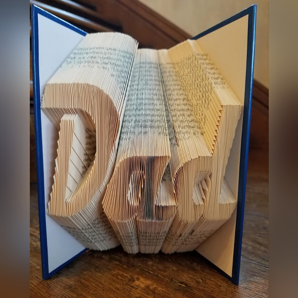 Choice of 1 Hand Crafted Book Art - Love, Family, Dad, Mom, Faith, Home - Picture 4 of 7